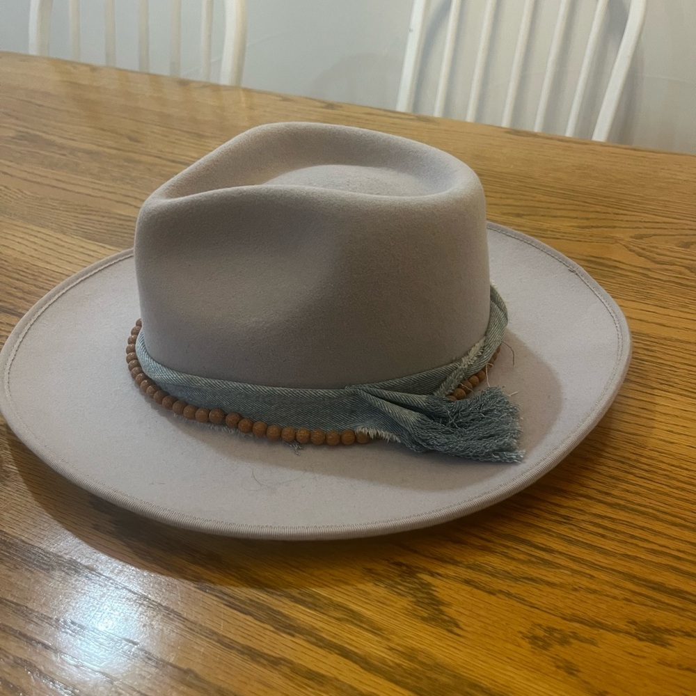 Wyeth Flat Brim Wool Hat